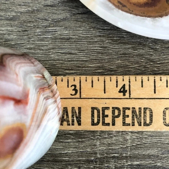 Vtg Banded Onyx Teacup with Saucer - Picture 11 of 12